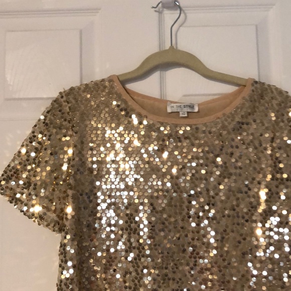 Sequence gold dress - Picture 2 of 4